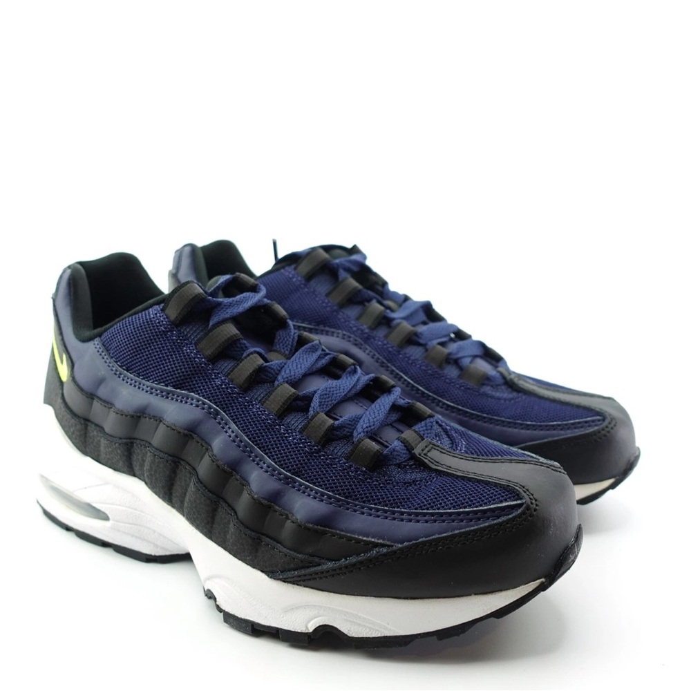 Nike Air Max '95 GS Black Blue Lemon Venom 905348-037 Athletic Shoes